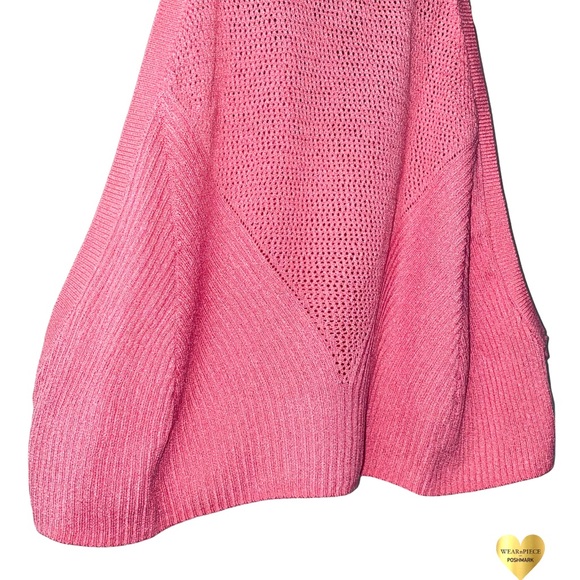ZARA Pink Mesh Knit Stretch Halter Crop Top - Picture 7 of 14